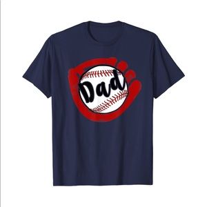 Port & Company Men’s “Baseball Dad” short sleeve T-shirt Navy Sz XL
